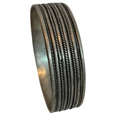 Moroccan Berber Coin Silver Tribal Bracelet