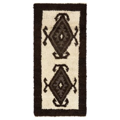 Alfombra Tulu anudada a mano con diseño bereber marroquí, 100% lana. Alfombra Beni Ourain