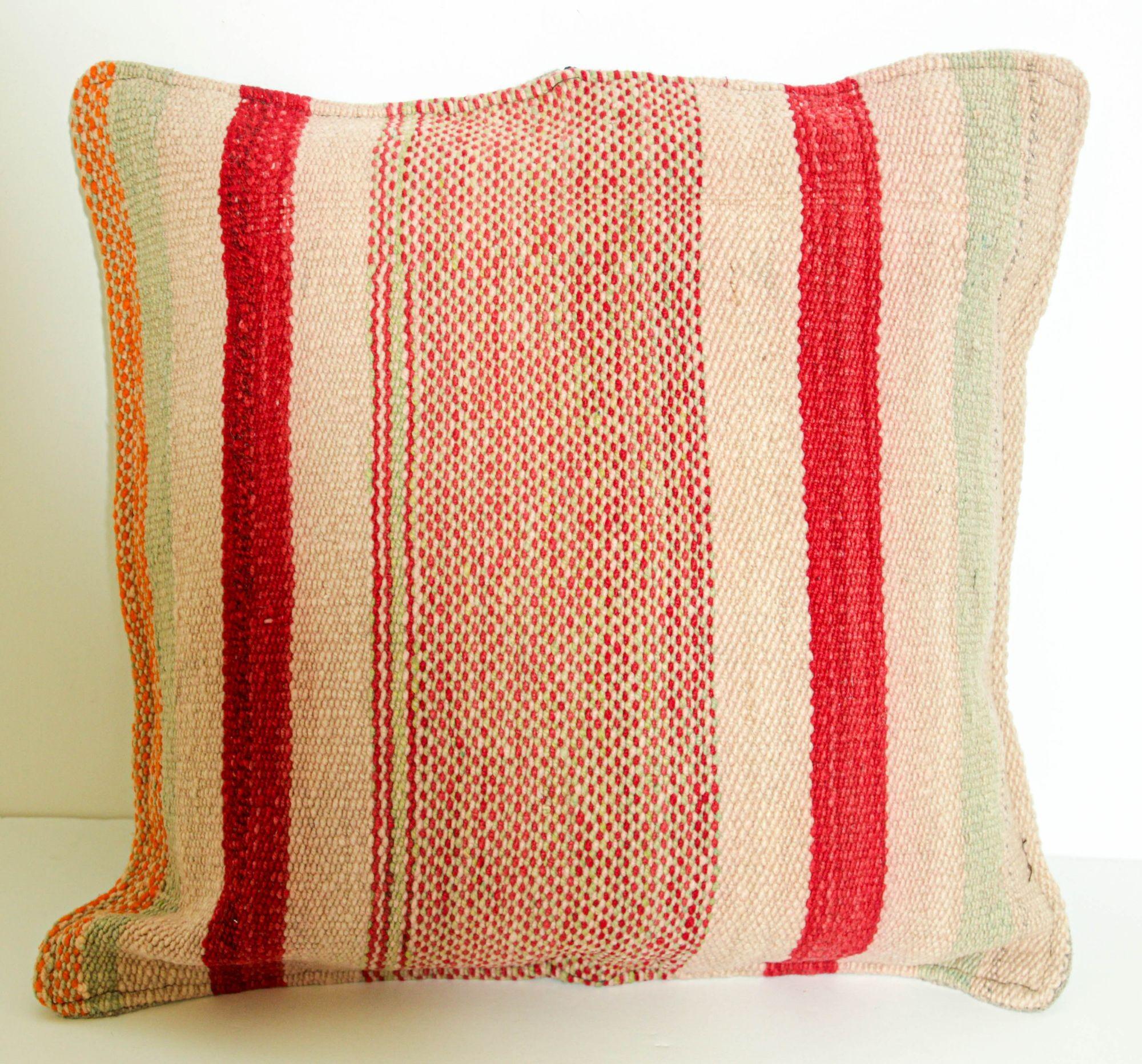 Laine Coussin d'appoint berbère marocaine tissé à la main en vente