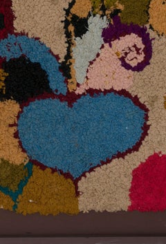 Moroccan Berber Handmade Tapestry Colorful Red, Green, Blue Wools