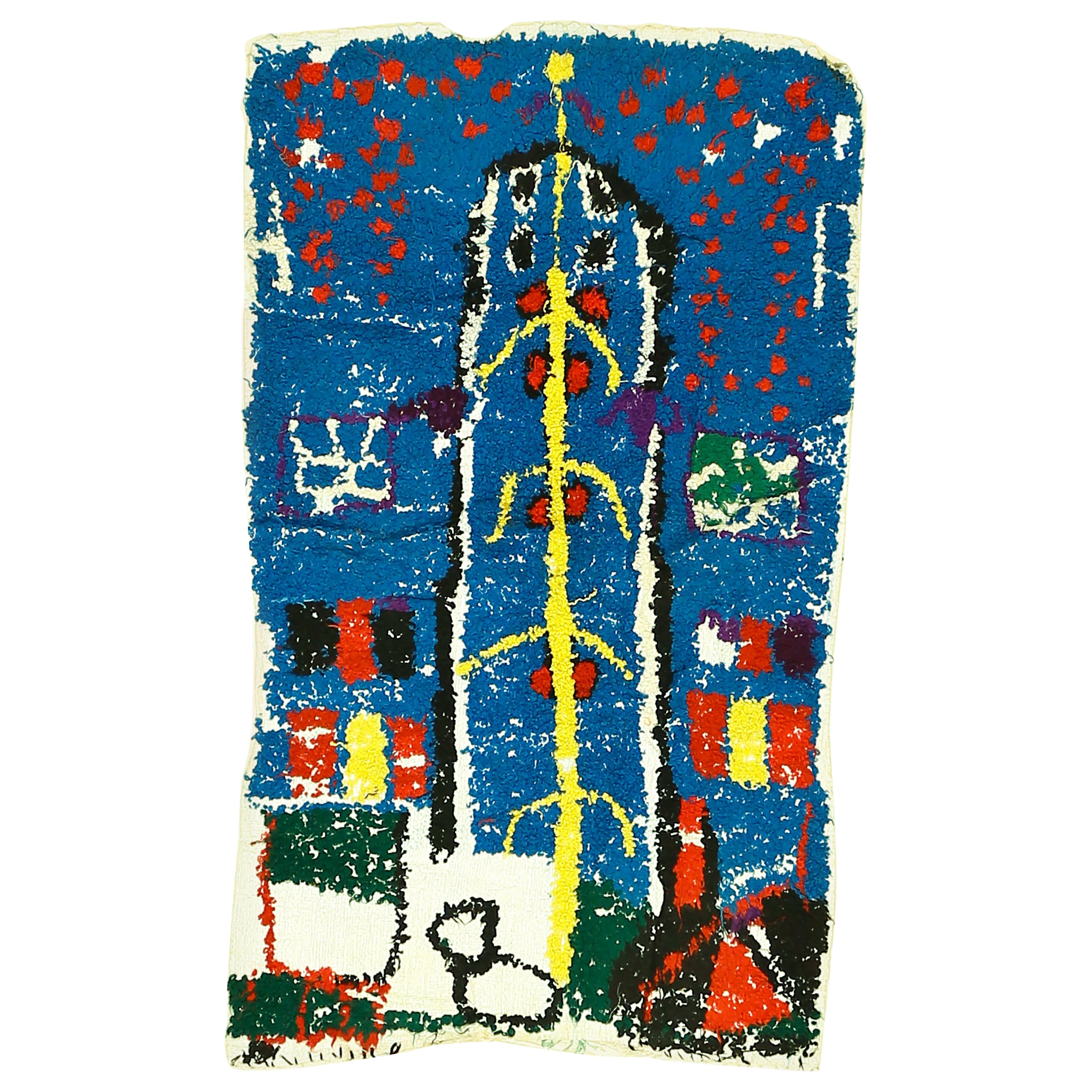 Moroccan Berber Miniature Prayer Rug For Sale