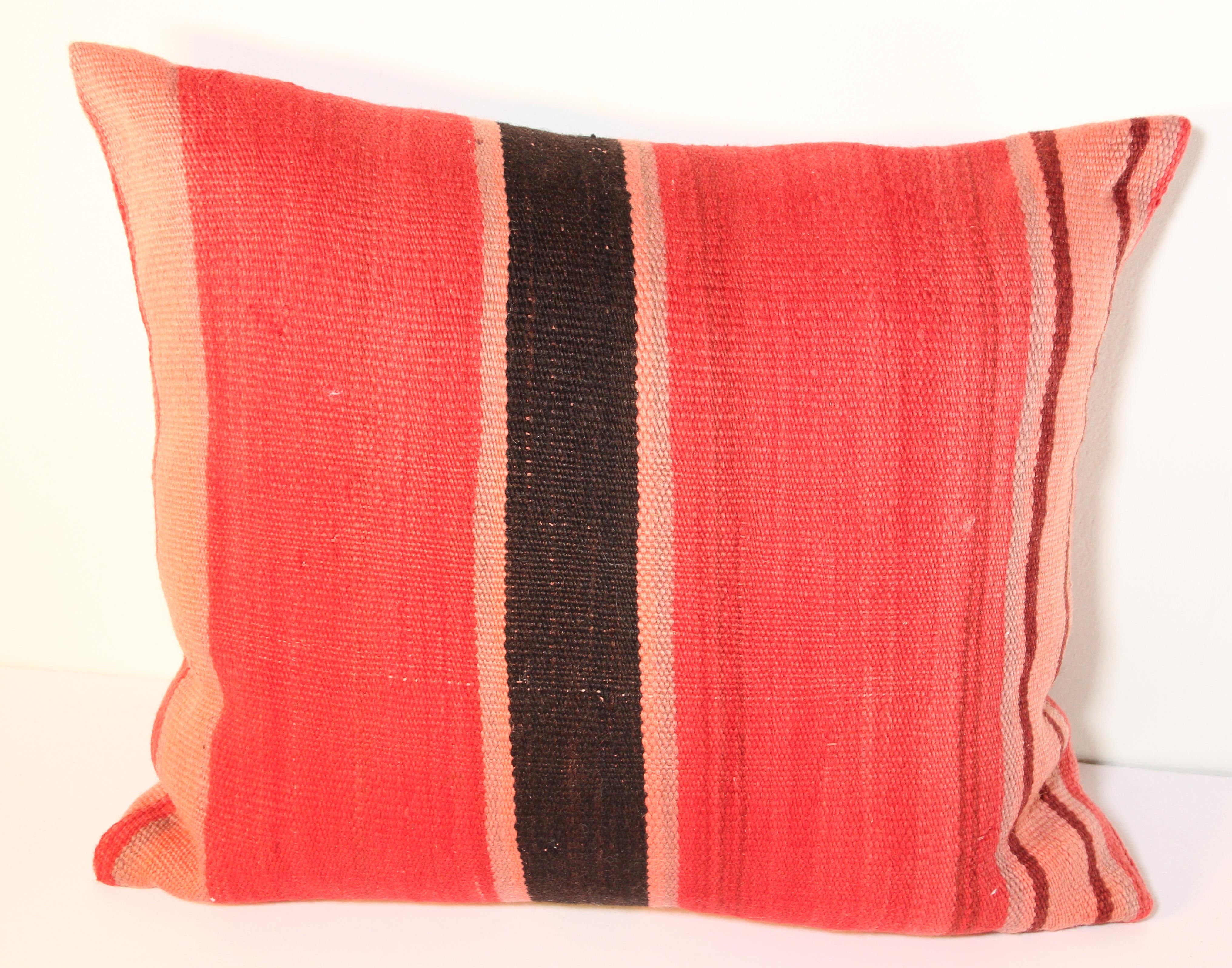 Moroccan Berber Pillow Cut from a Vintage Tribal Rug 4