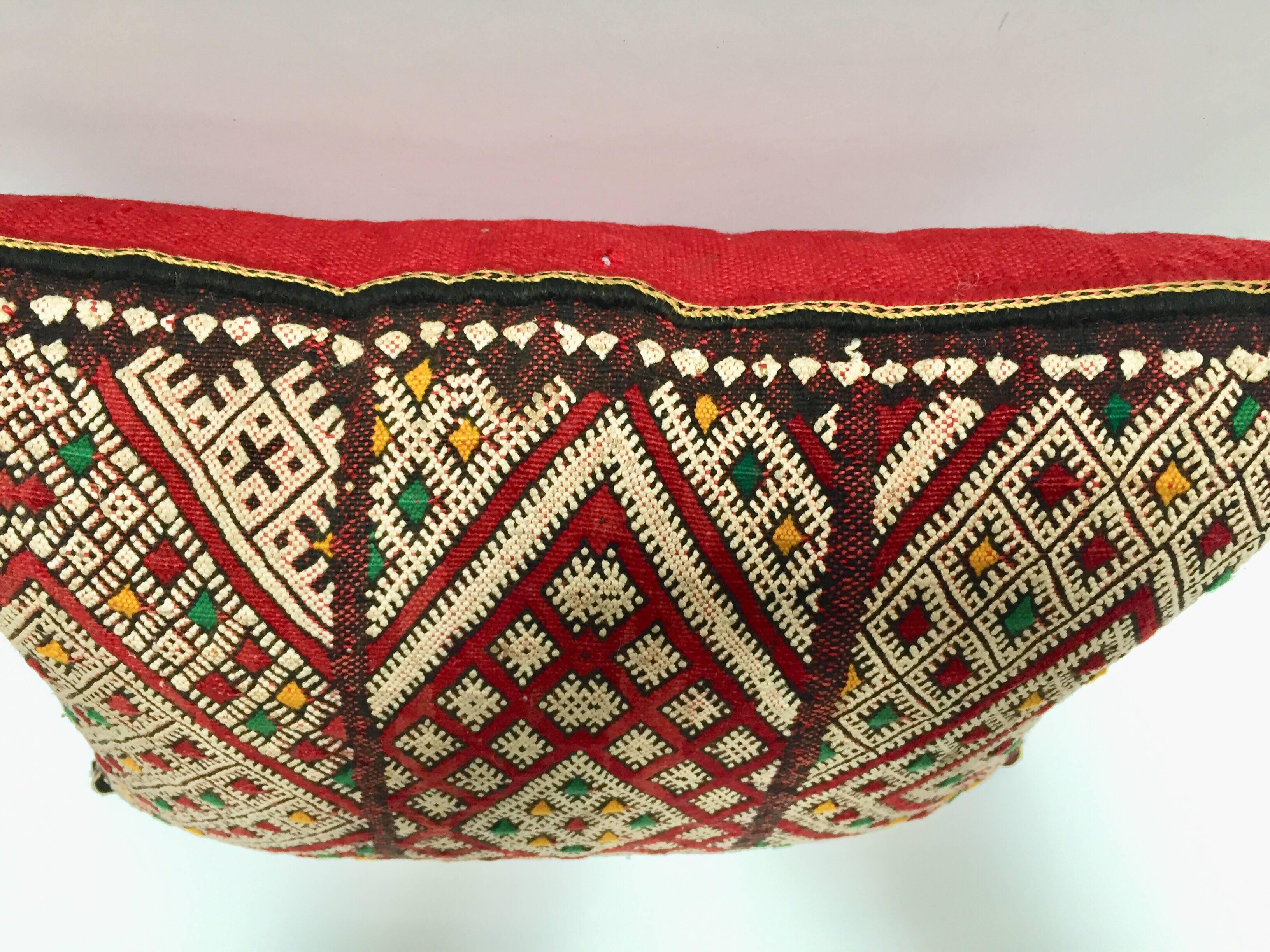 Moroccan African Berber Pillow with Tribal Designs In Good Condition In North Hollywood, CA