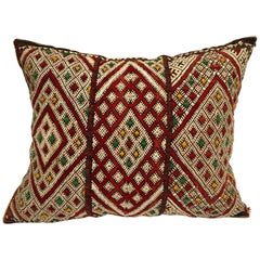 Vintage Moroccan African Berber Pillow with Tribal Designs