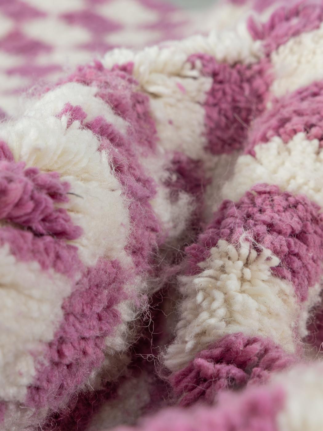 Moroccan Berber Rug 100% Wool Handmade Beni Ourain For Sale 2