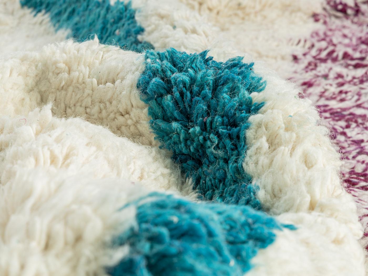 Marokkanischer Berberteppich aus 100 % Wolle, handgewebt im Angebot 1