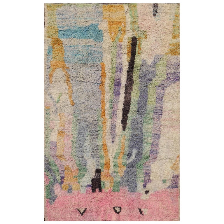 Moroccan Berber wool rug with abstract design, 2000, offered by Art Oriental GmbH