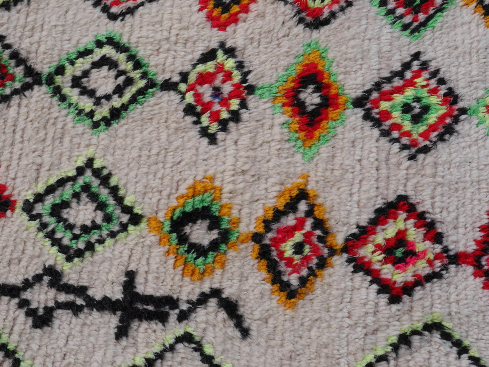 Berber rugs and carpets are mainly made in Morocco, Tunesia and Algeria. Largest producer are the tribal and nomadic Berber people of Morocco. Different areas produce very beautiful works of art. The Azilal are famous for their thick white wool rugs