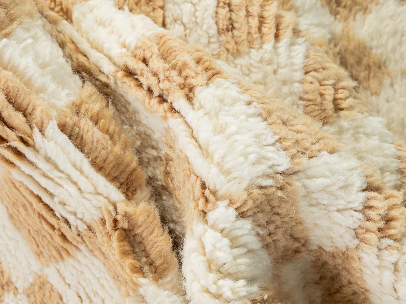 Marokkanischer Berberteppich Beni Ourain aus 100 % handgewebter Wolle im Angebot 3