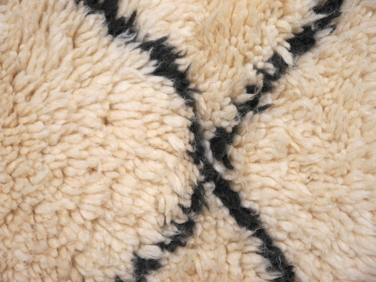 black and white berber rug