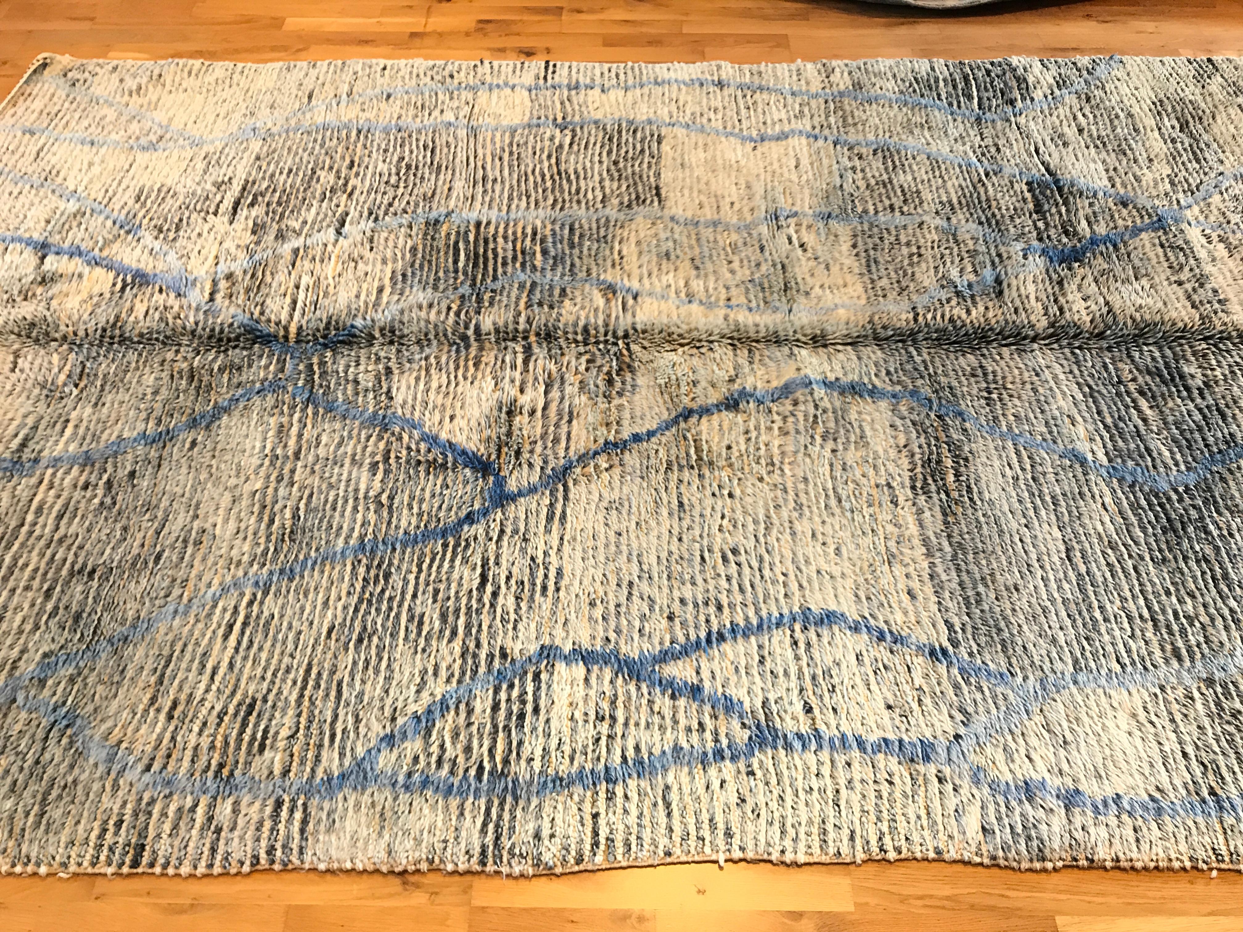 Hand-Knotted Moroccan Berber Rug