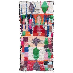 Moroccan Berber Rug, Hand-Knotted Fabrics, 1990s