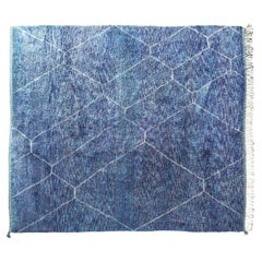 Moroccan Berber Rug in Cerlulean Weave