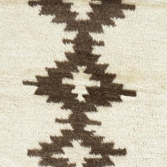 Moroccan Berber Style Tulu Rug. All Natural Wool. Handknotted Beni Ourain Carpet