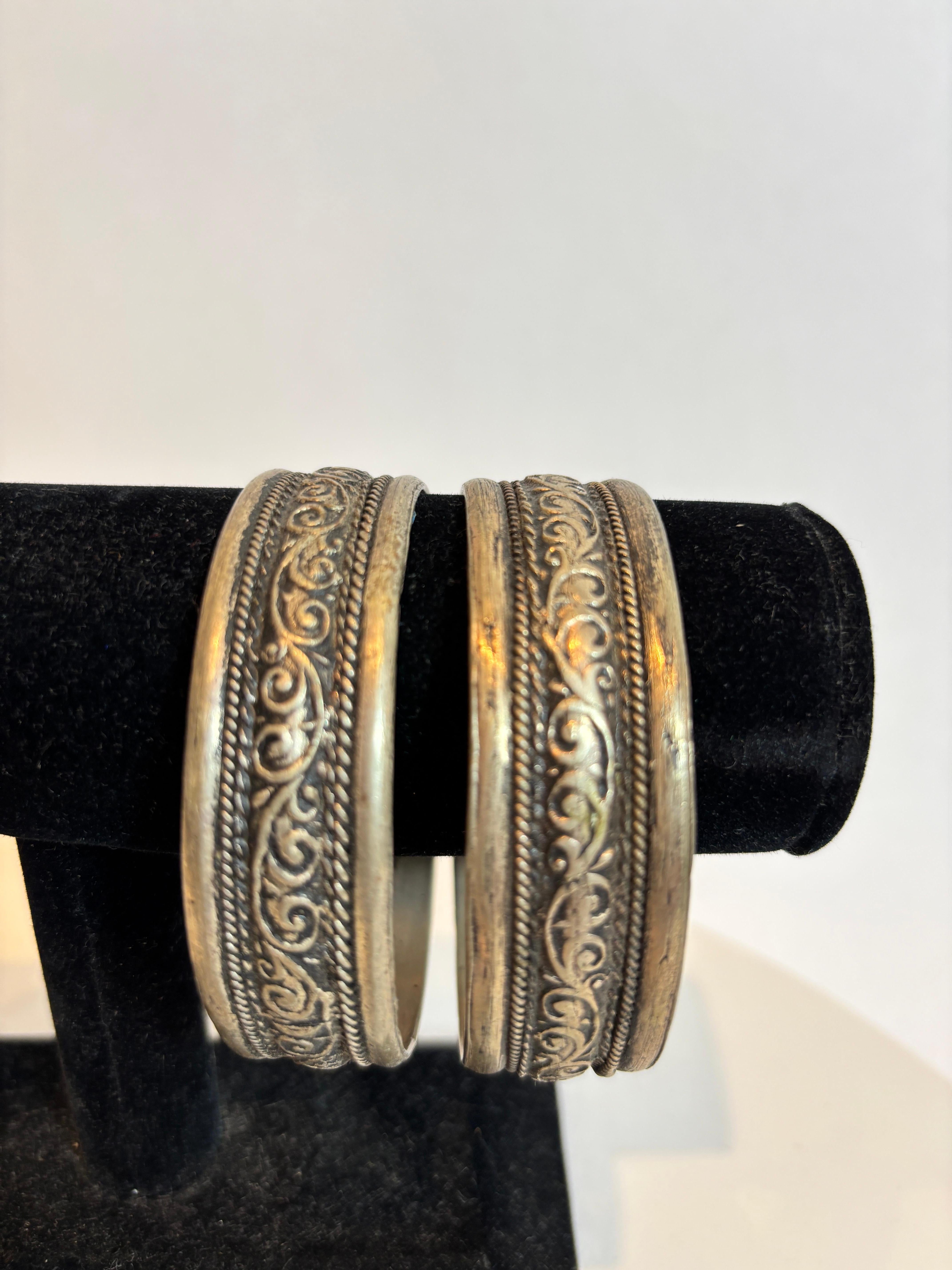 Bracciali tribali berberi marocchini, set di 2 bracciali in vendita 1