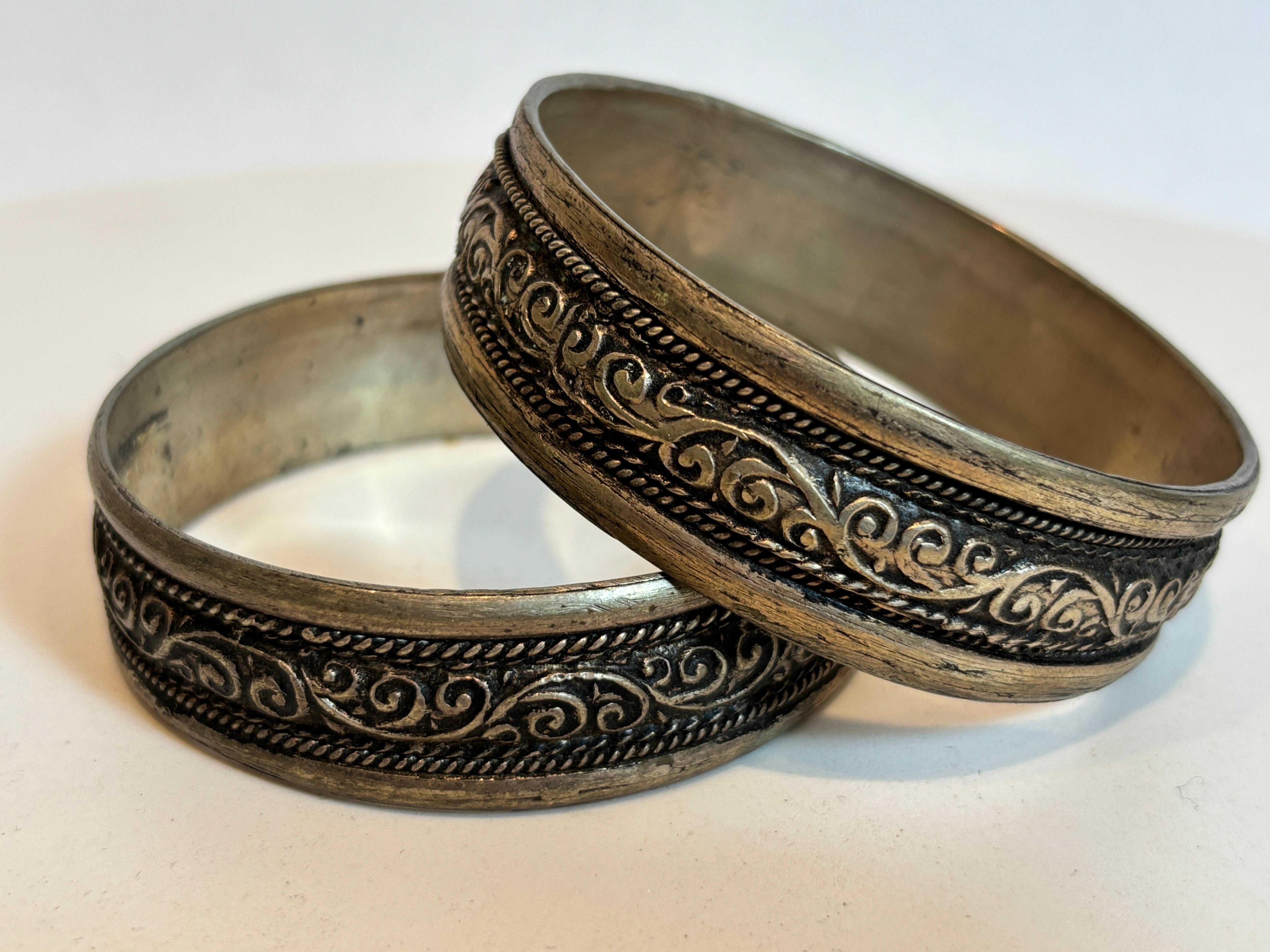 Bracciali tribali berberi marocchini, set di 2 bracciali in vendita 2