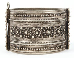 Moroccan Berber Tribal Silver Cuff