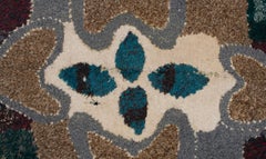 Moroccan Berber Vintage Handmade Tapestry Blue Burgundy Green Grey Beige