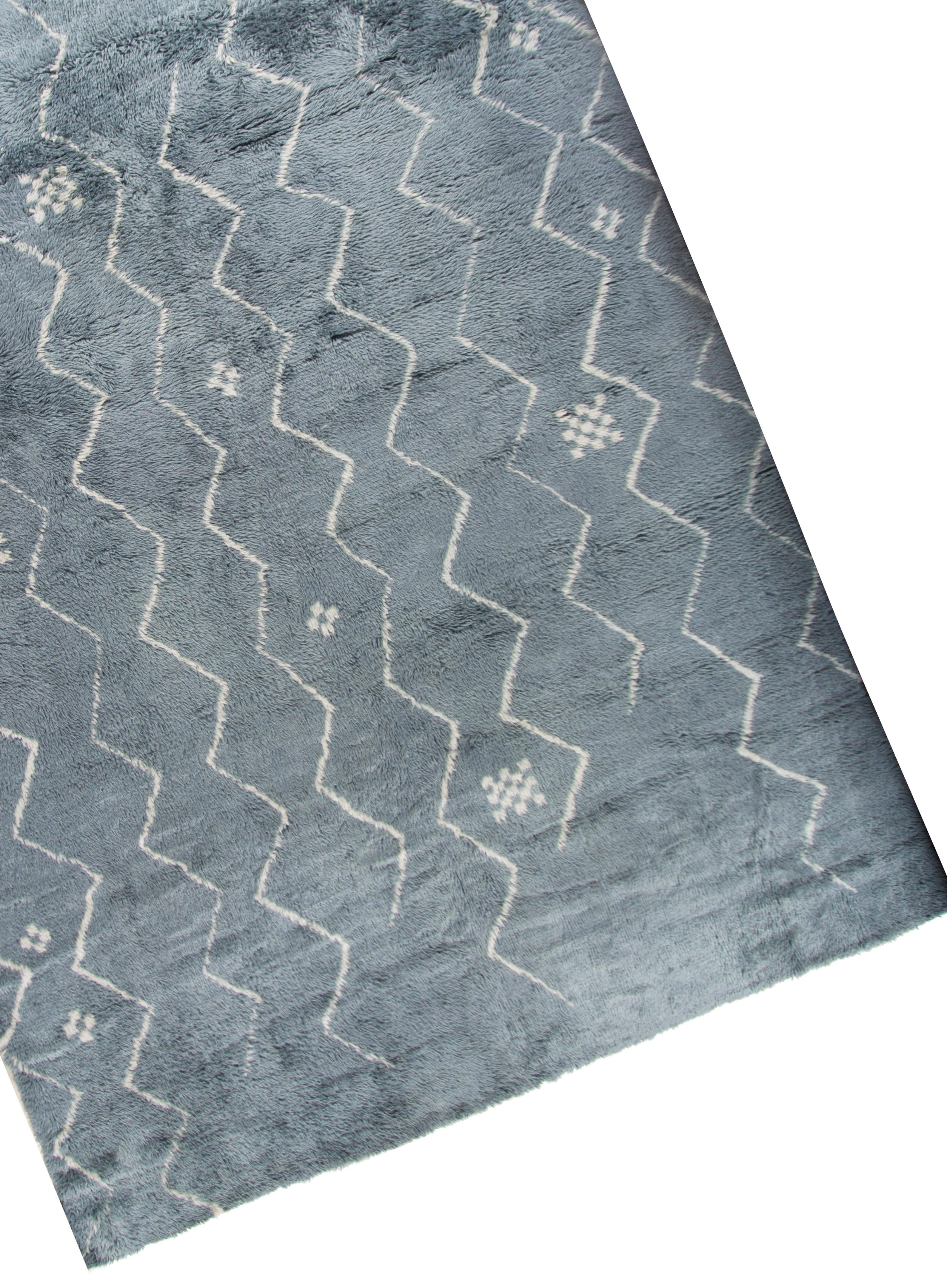 Alfombra Colección Fluffy Azul Marroquí 10'8 X 14'5 Indio en venta