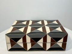 Moroccan Bone and Brass Inlayed Box