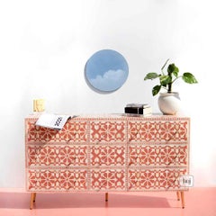 Moroccan Bone Inlay 9 Drawer Dresser, Chest of Drawers by House of Jaipur