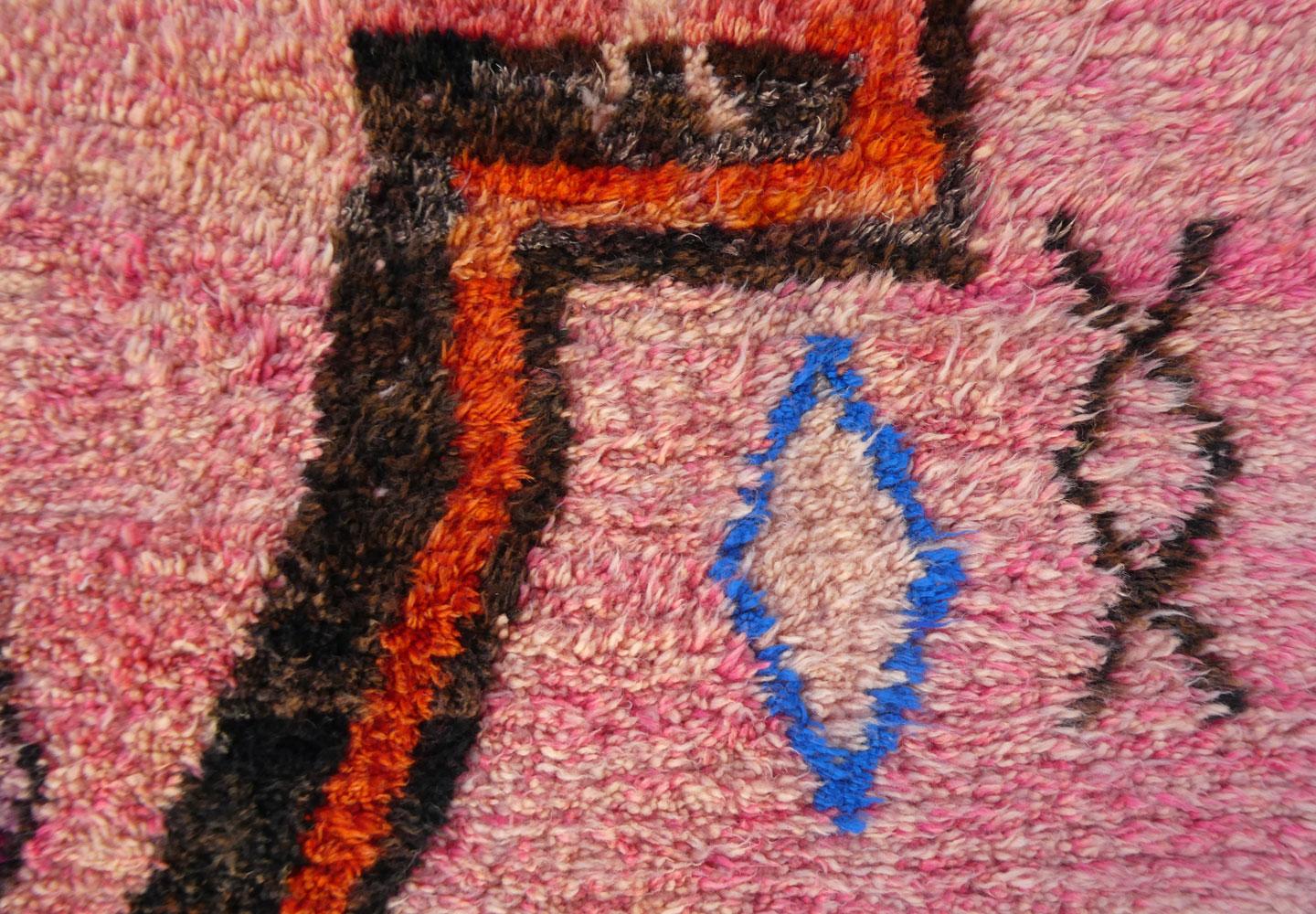 Alfombra Boujad marroquí  5'6 x 8'7 en Bueno estado para la venta en Los Angeles, CA