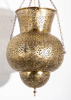Moroccan Brass Chandelier Pendant Light Fixture Granada Moorish Style