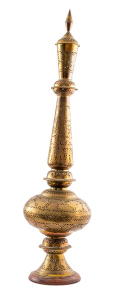 Moroccan Brass Floor Lamp