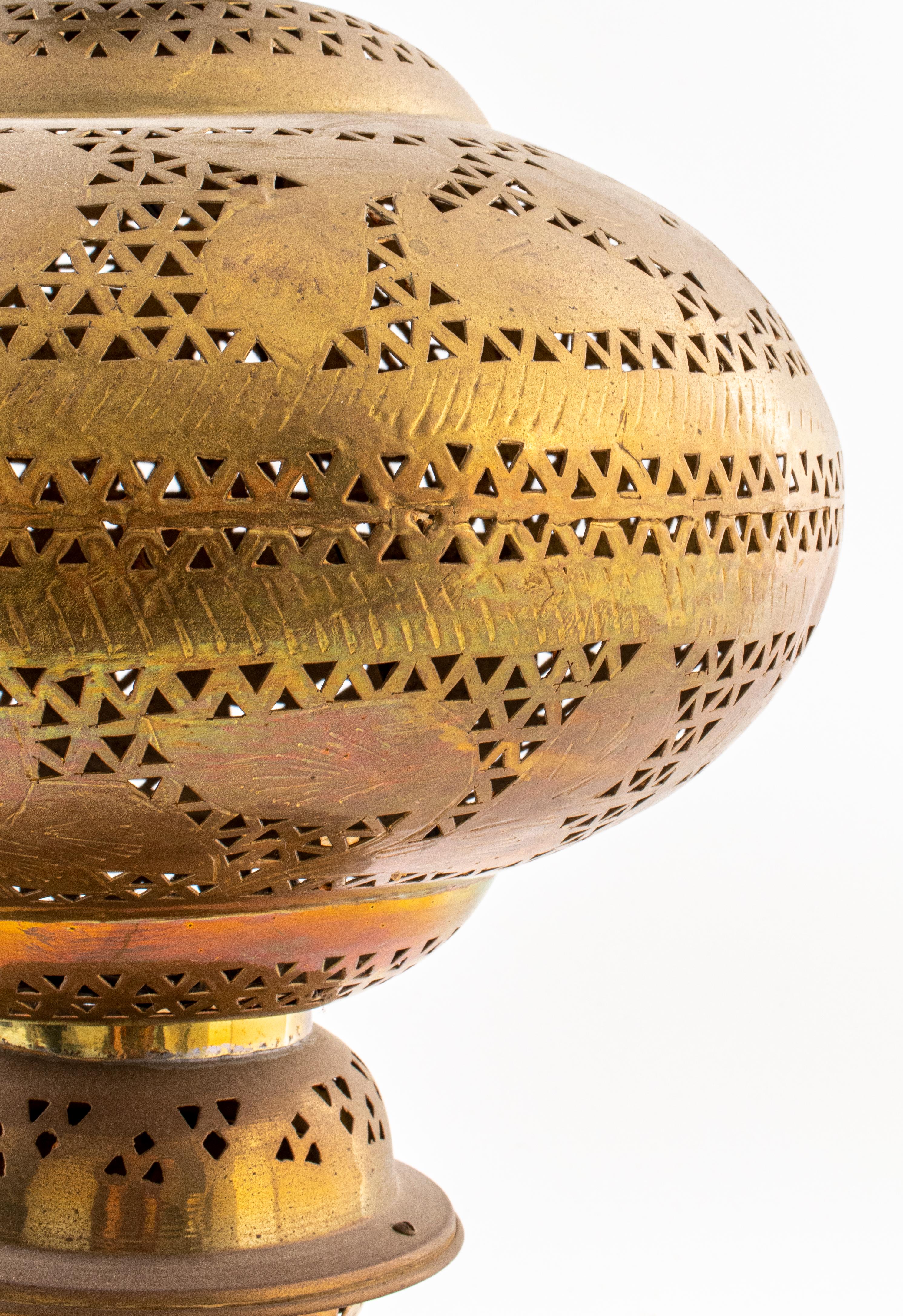 Moroccan Brass Floor Lamp 1