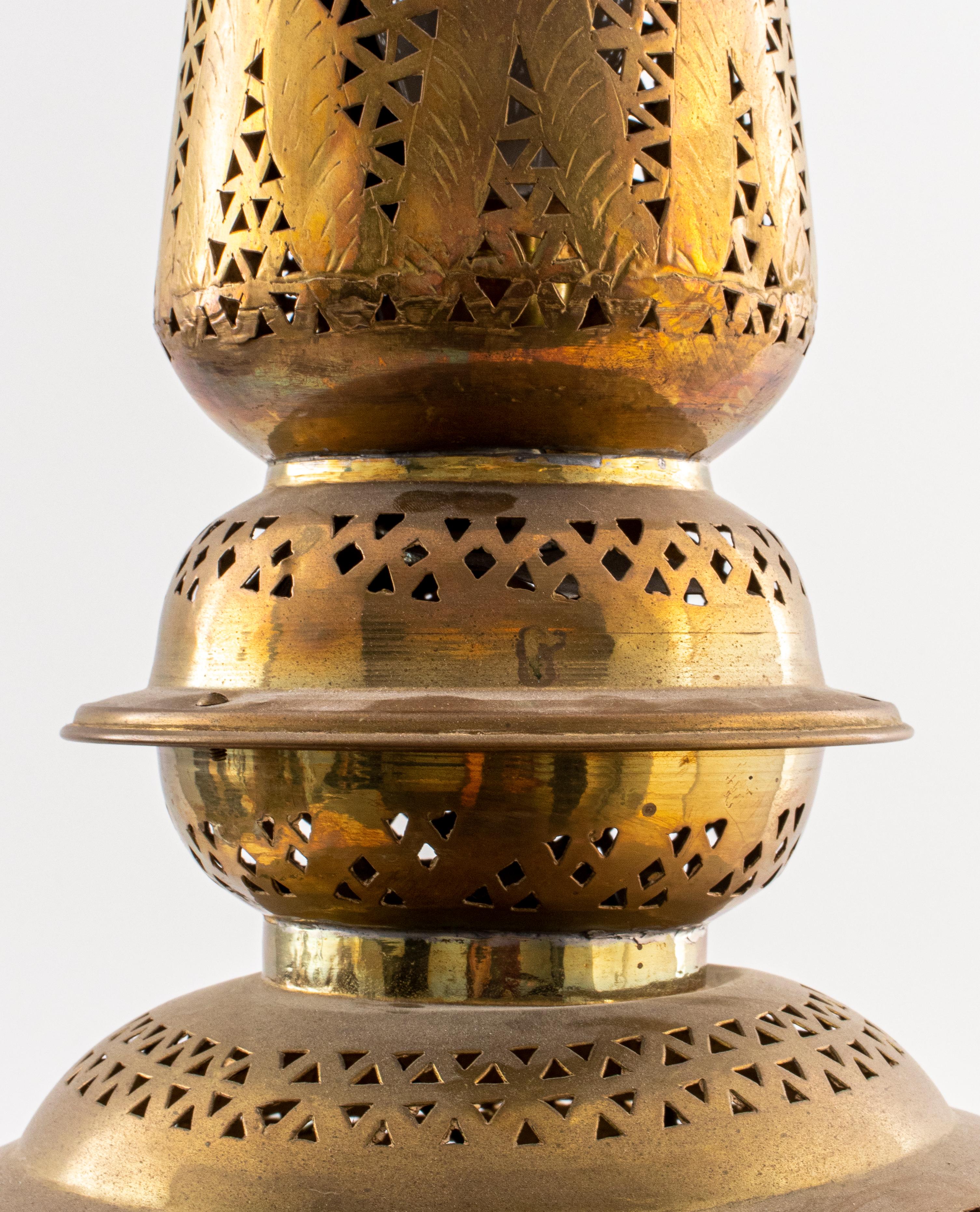 Moroccan Brass Floor Lamp 2