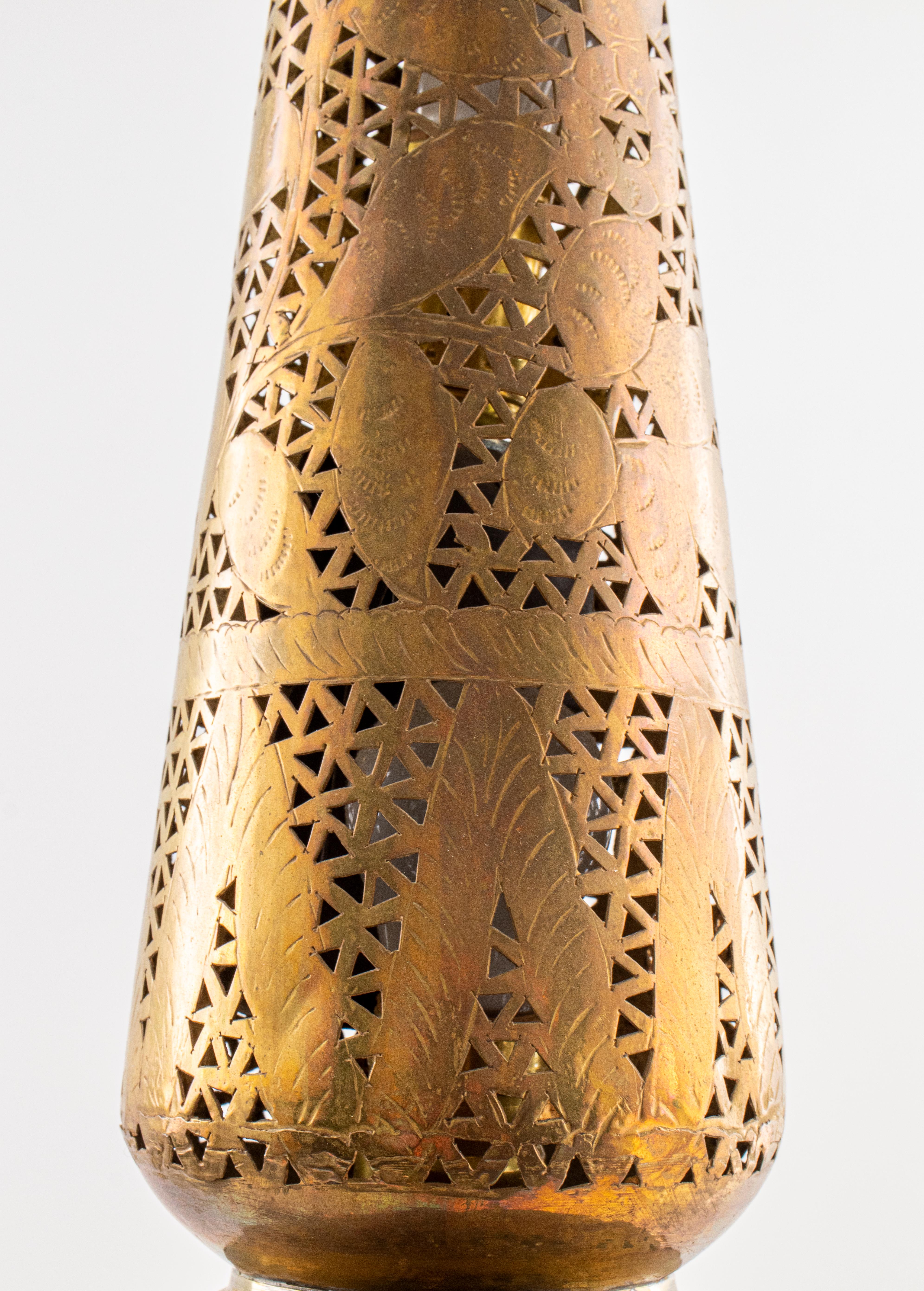 Moroccan Brass Floor Lamp 3
