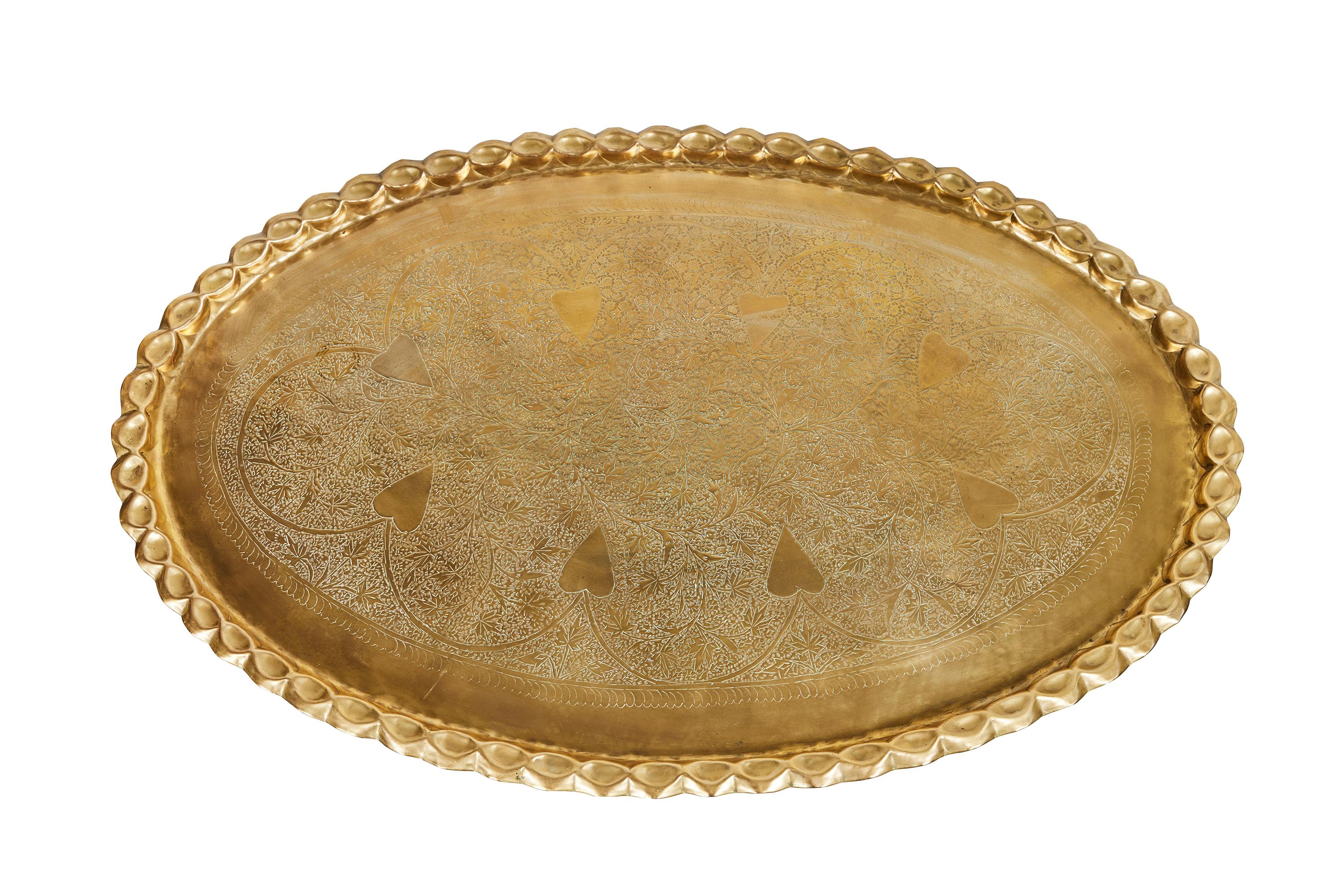 moroccan brass coffee table