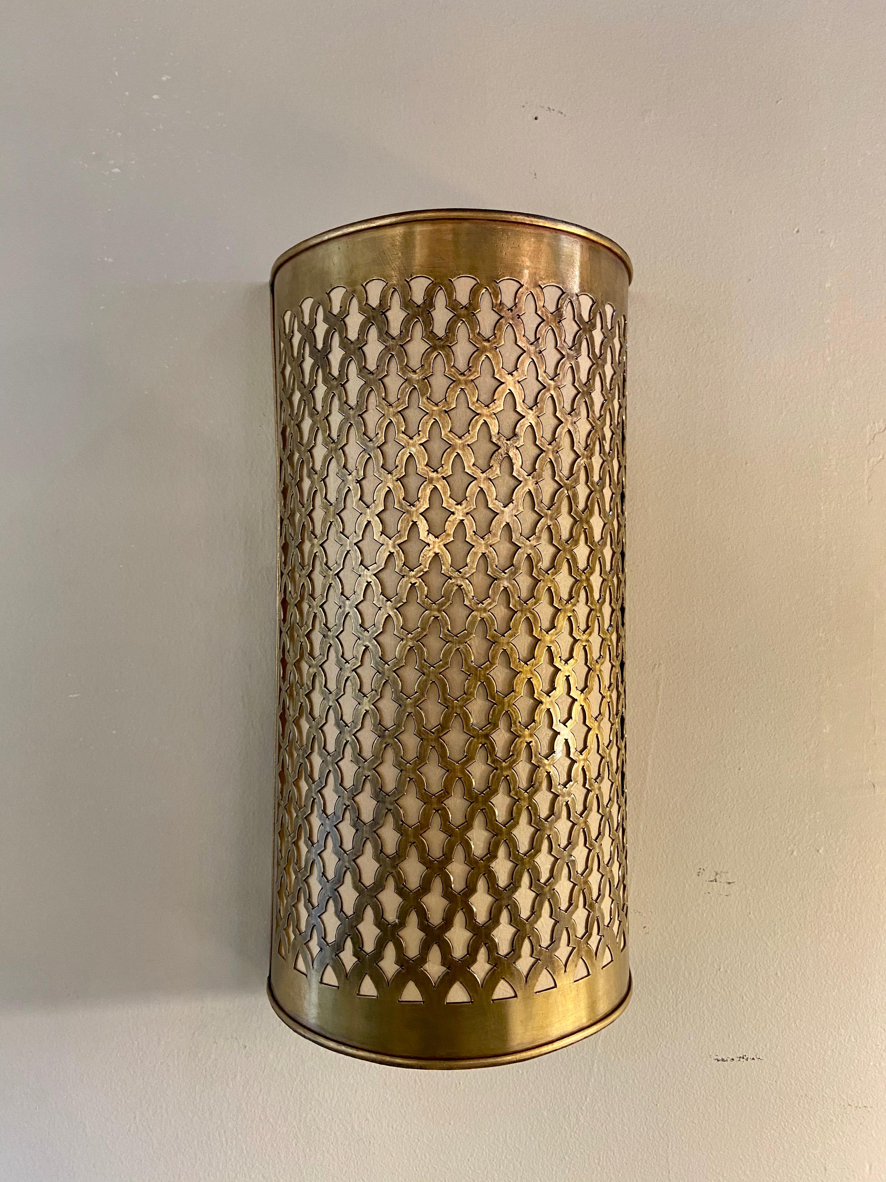 Moroccan Brass Wall Lantern or Sconce 3