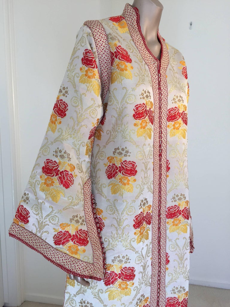 Yellow Ochre Moroccan Handmade Caftan Dress