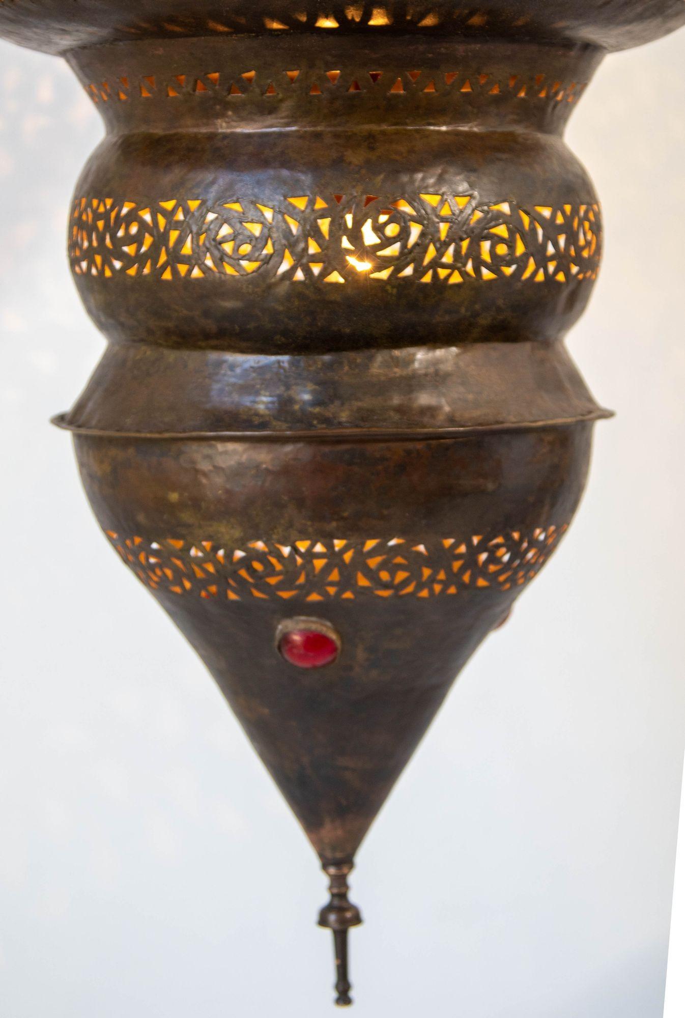 Lampadario moresco in bronzo marocchino in vendita 2