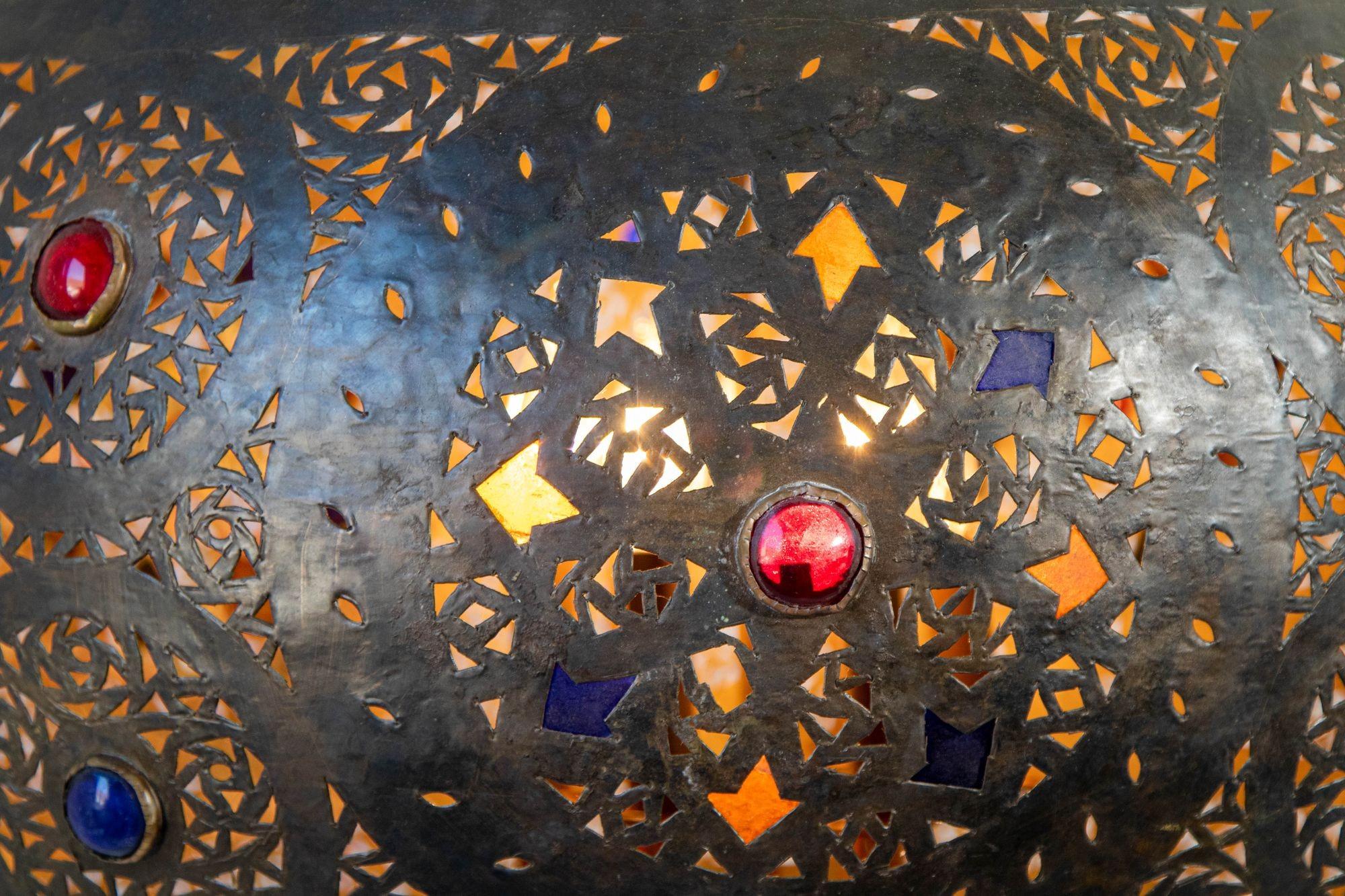 Lampadario moresco in bronzo marocchino in vendita 5