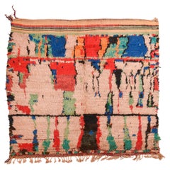 Marokkanischer BUJAD-Teppich als modernes Kunstwerk