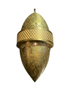 Ciondoli marocchini in ottone a forma di proiettile, diametro 11", altezza 62".