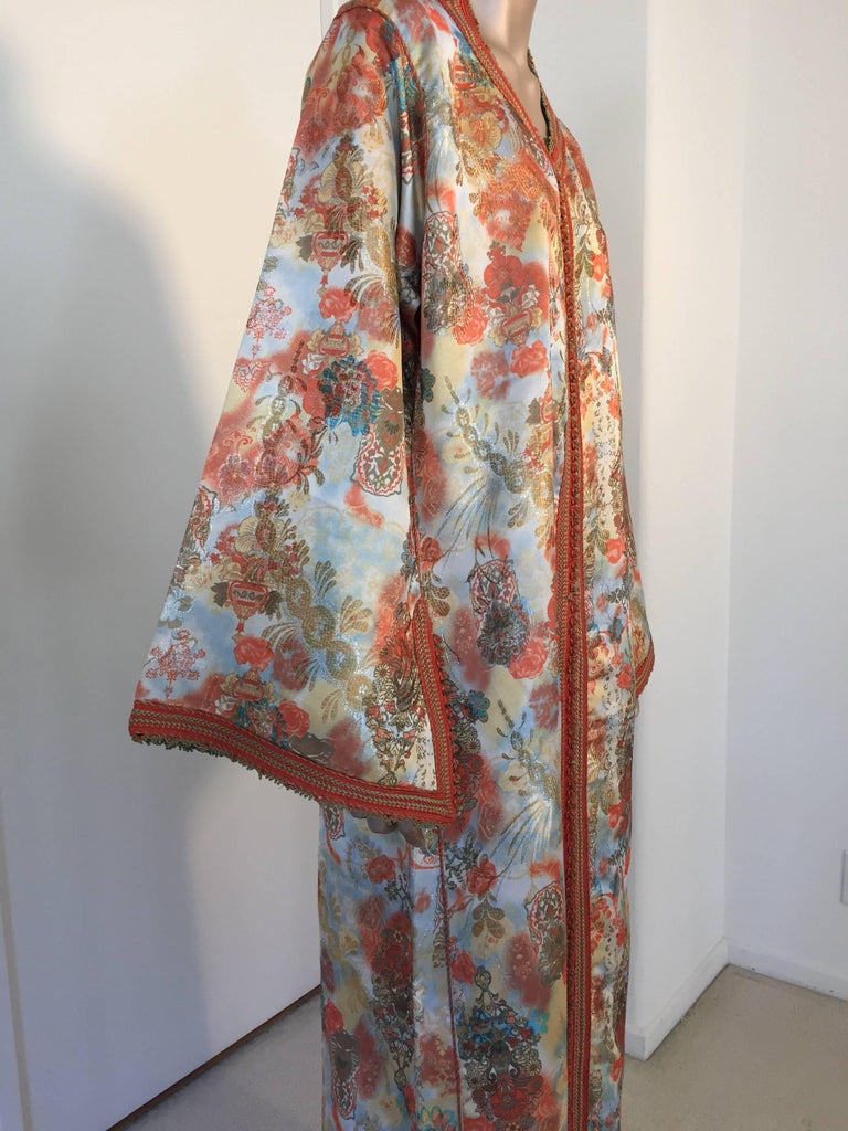Multicolored embroidered kaftan main image 1