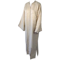Moroccan Caftan from North Africa, Morocco, Vintage Gold Kaftan, 1970