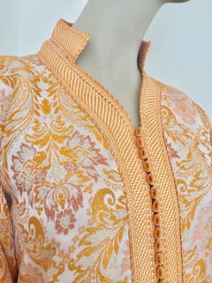 Moroccan Caftan in Gold Brocade