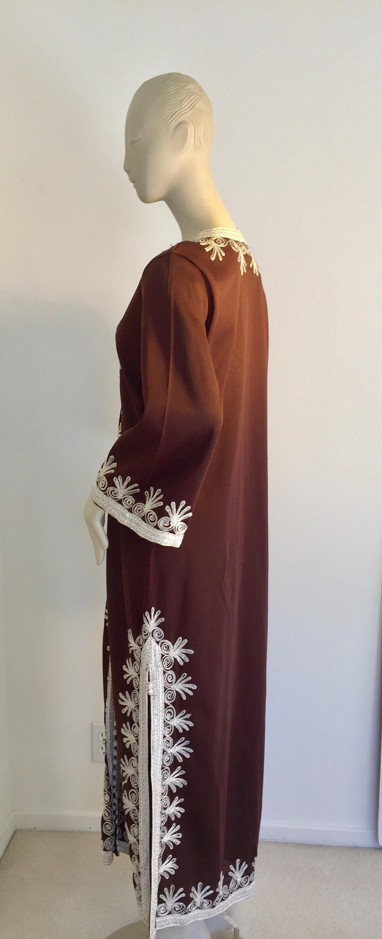 Moroccan Caftan, Maxi Dress Kaftan, 1970 Size Small 3
