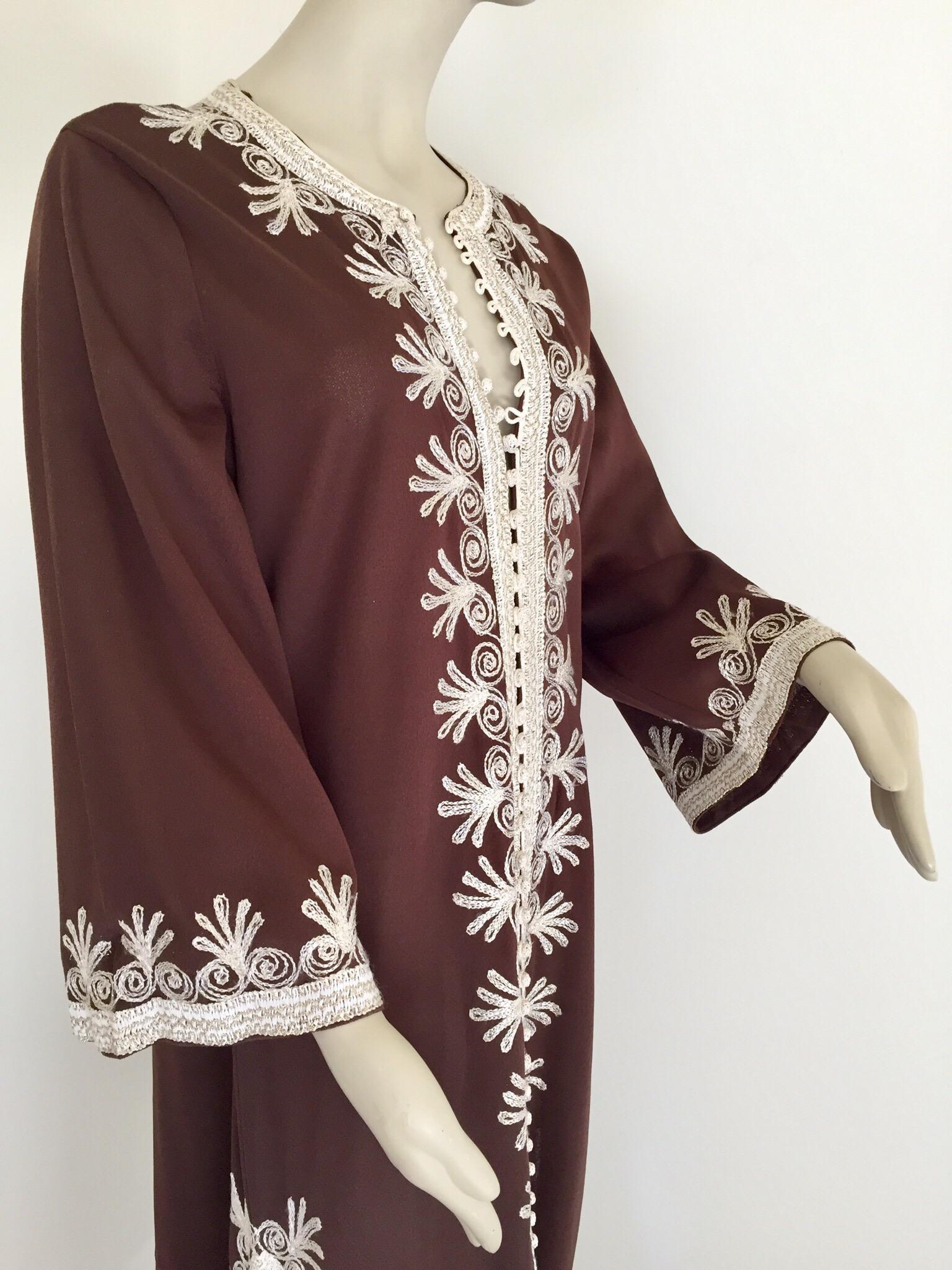 Moroccan Caftan, Maxi Dress Kaftan, 1970 Size Small 8