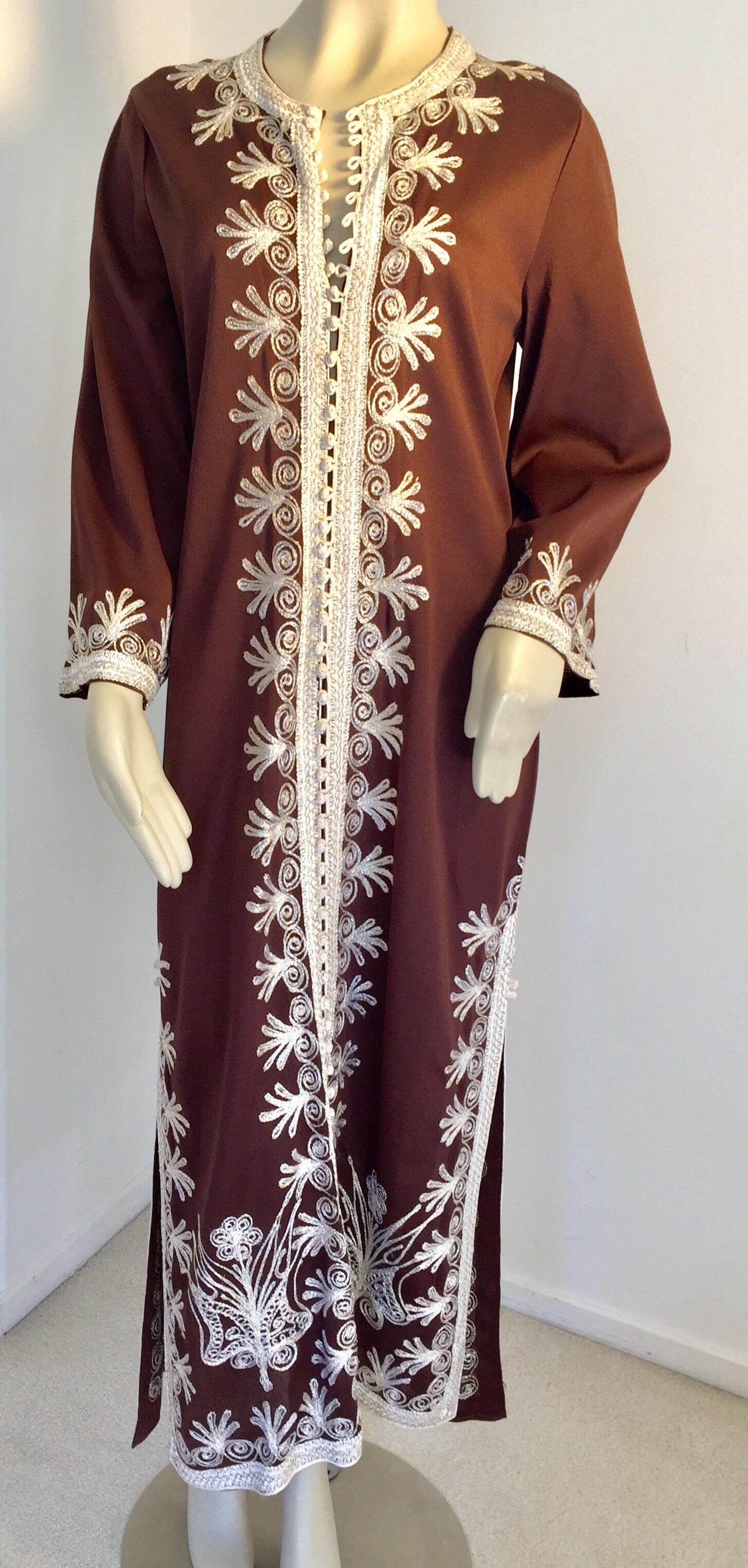 Moroccan Caftan, Maxi Dress Kaftan, 1970 Size Small 2