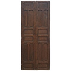 Vintage Moroccan Carved Cedar Wood Door-Double Panel Two