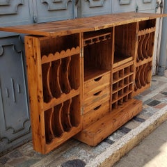 Moroccan Carved Wooden Bar or Cabinet