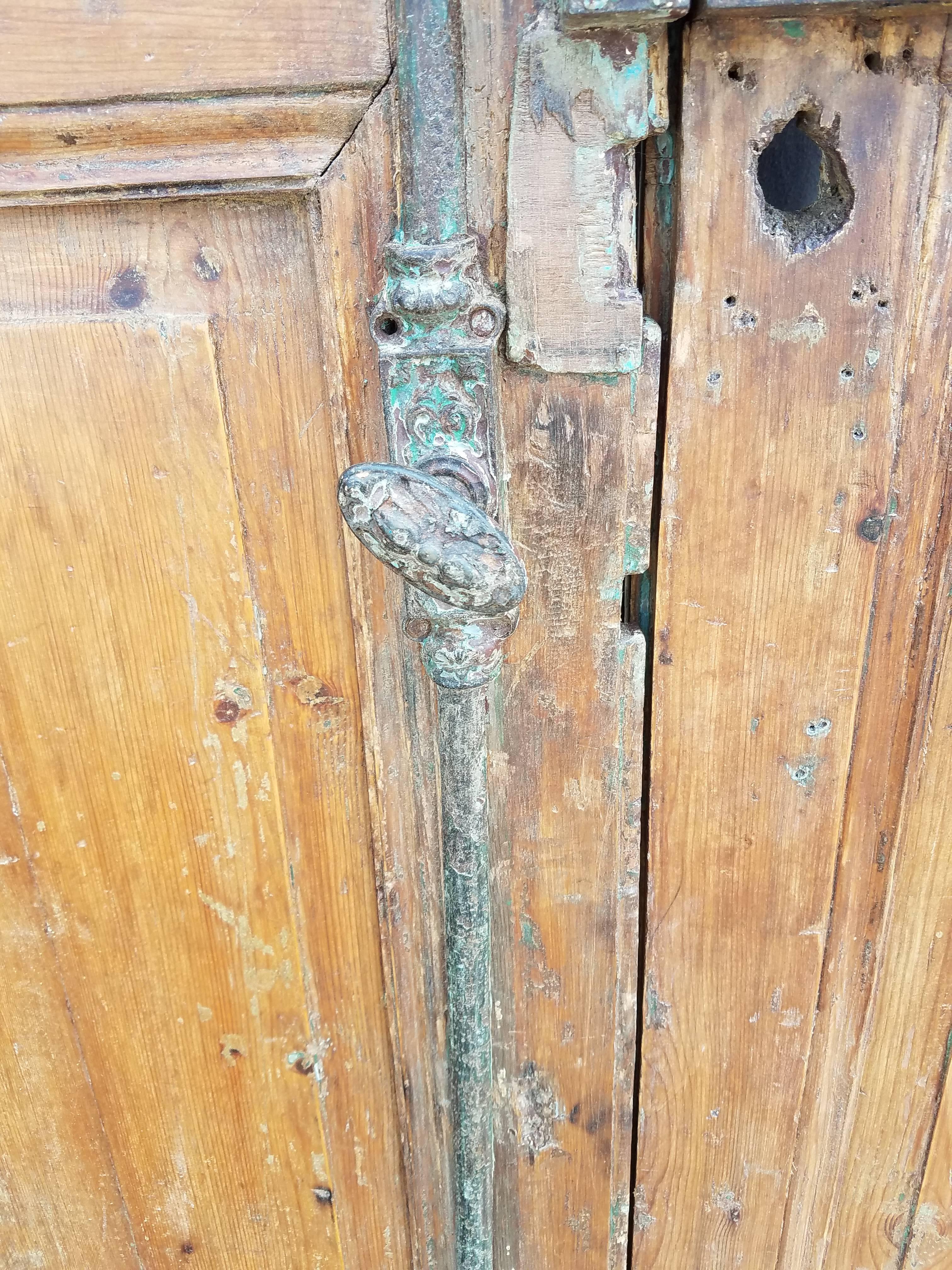 double panel wooden doors