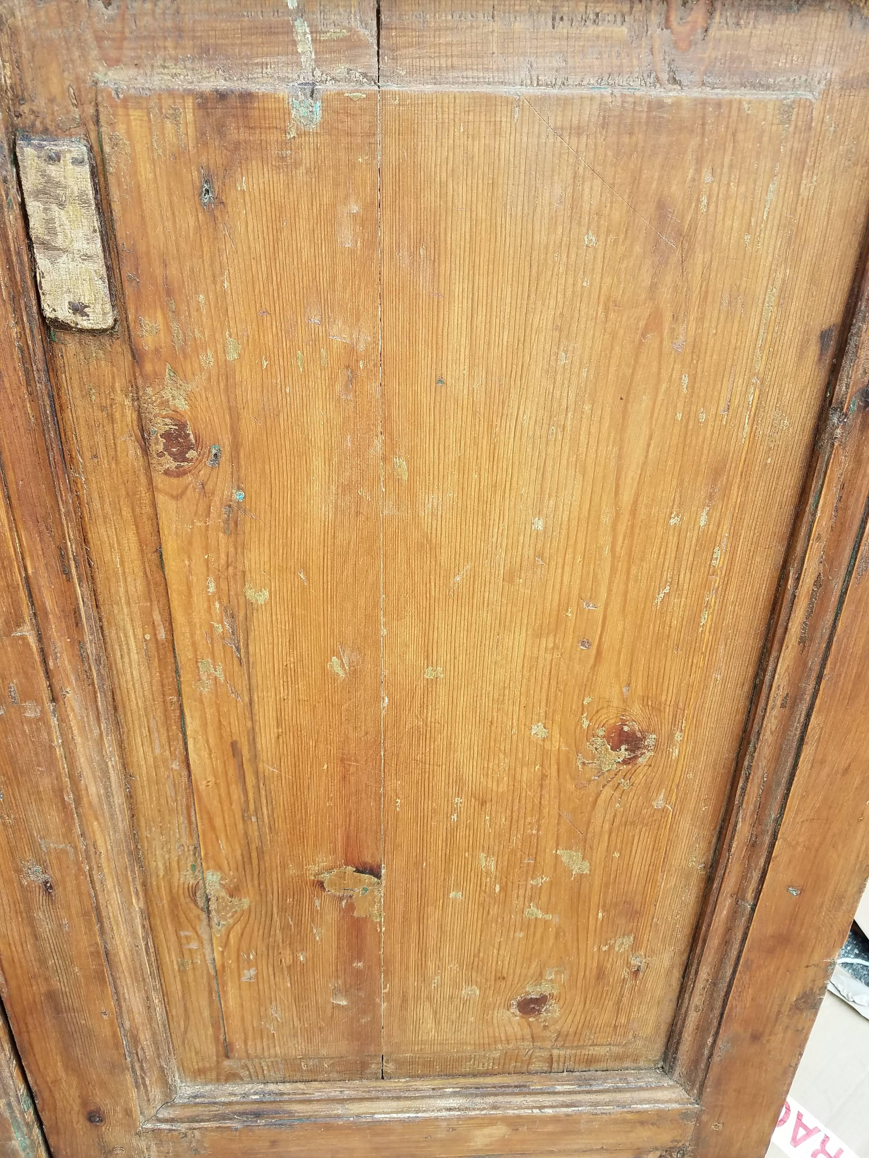 Moroccan Carved Wooden Door-Double Panel Three In Excellent Condition For Sale In Orlando, FL