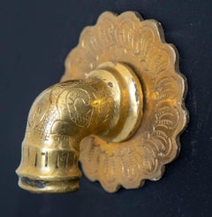 Moroccan Fountain Faucet Engraved Polished Brass