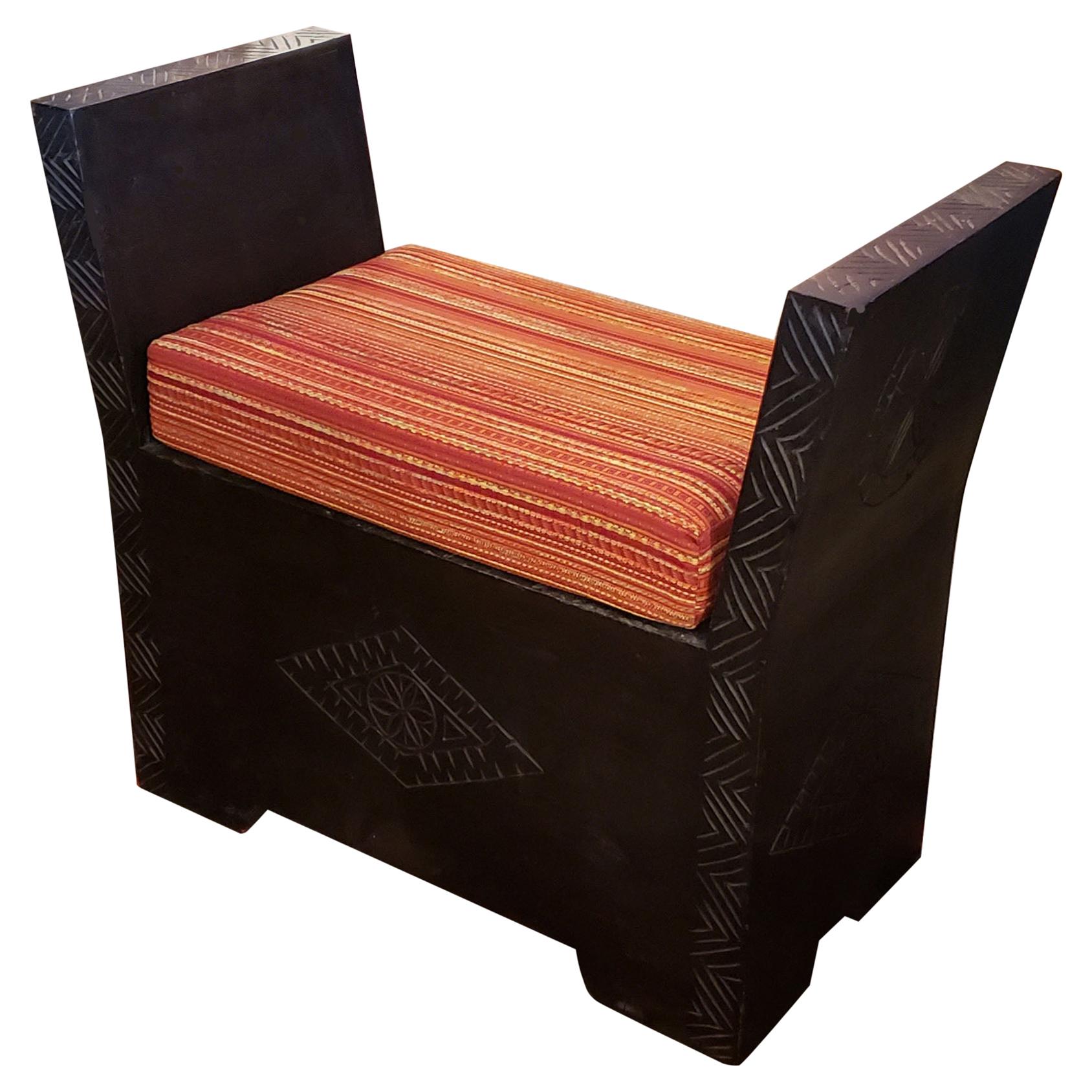 Moroccan Cedar Wood Bench / Trunk, 1 Seat For Sale